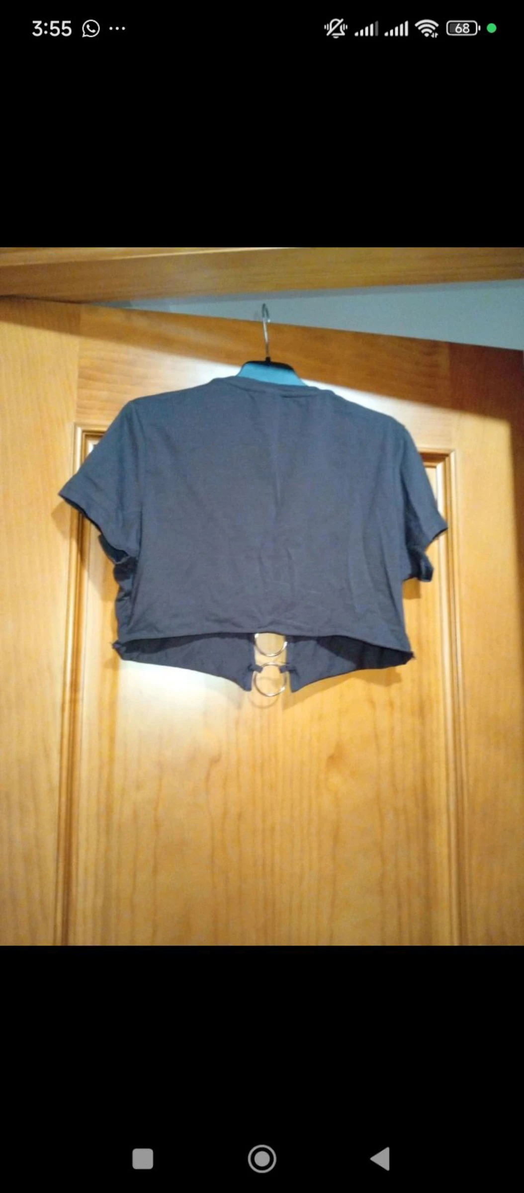 Top with golden chains on neckline – photo 3
